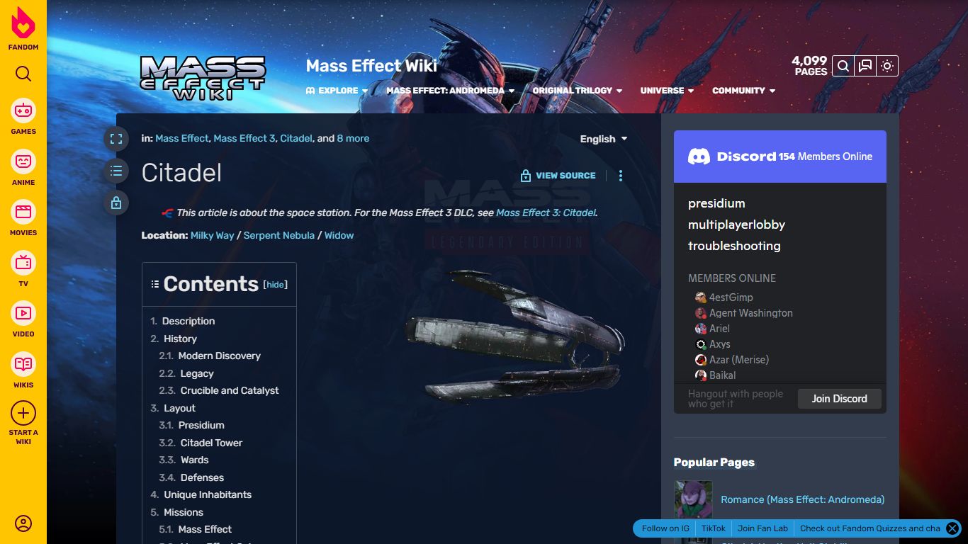 Citadel | Mass Effect Wiki | Fandom